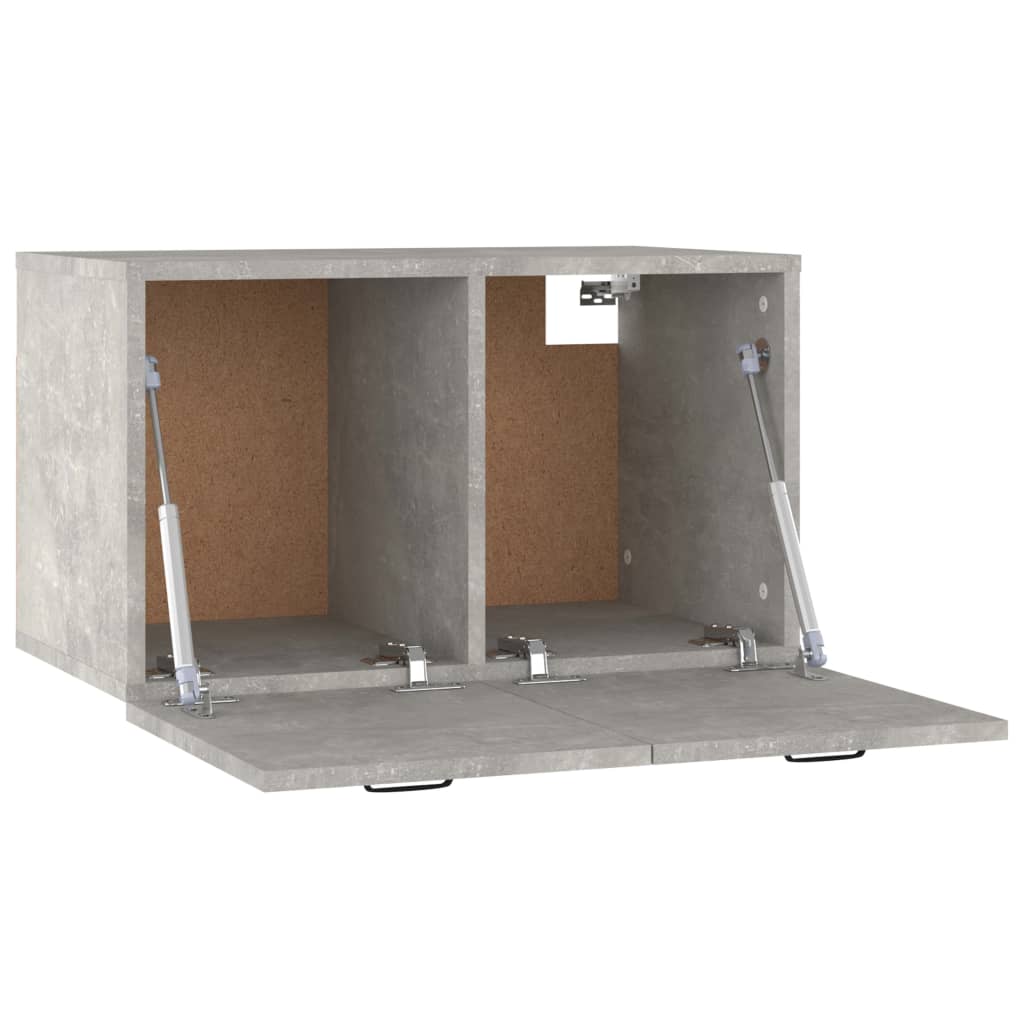 Wall Cabinet Concrete Grey 60x36.5x35 cm Engineered Wood