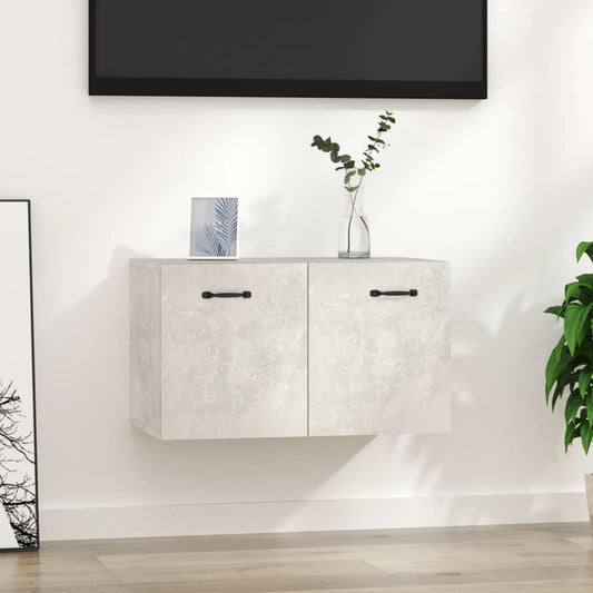 Wall Cabinet Concrete Grey 60x36.5x35 cm Engineered Wood