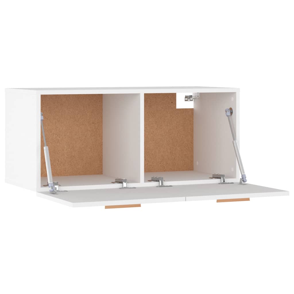 Wall Cabinet White 80x35x36,5 cm Engineered Wood