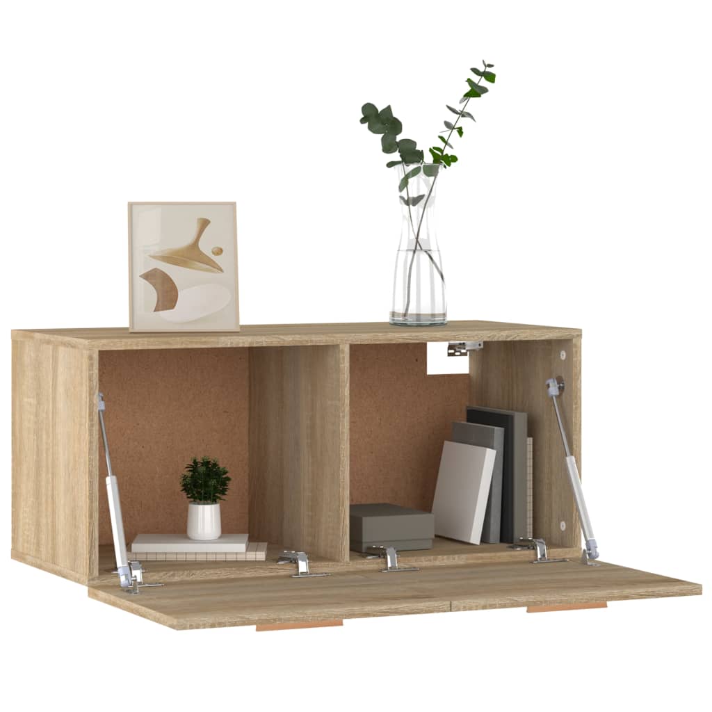Wall Cabinet Sonoma Oak 80x35x36.5 cm Engineered Wood