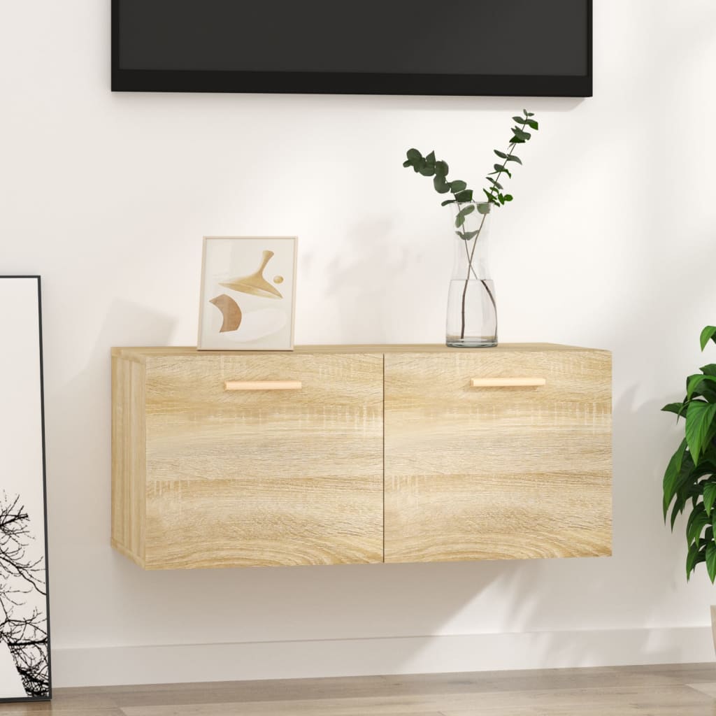 Wall Cabinet Sonoma Oak 80x35x36.5 cm Engineered Wood