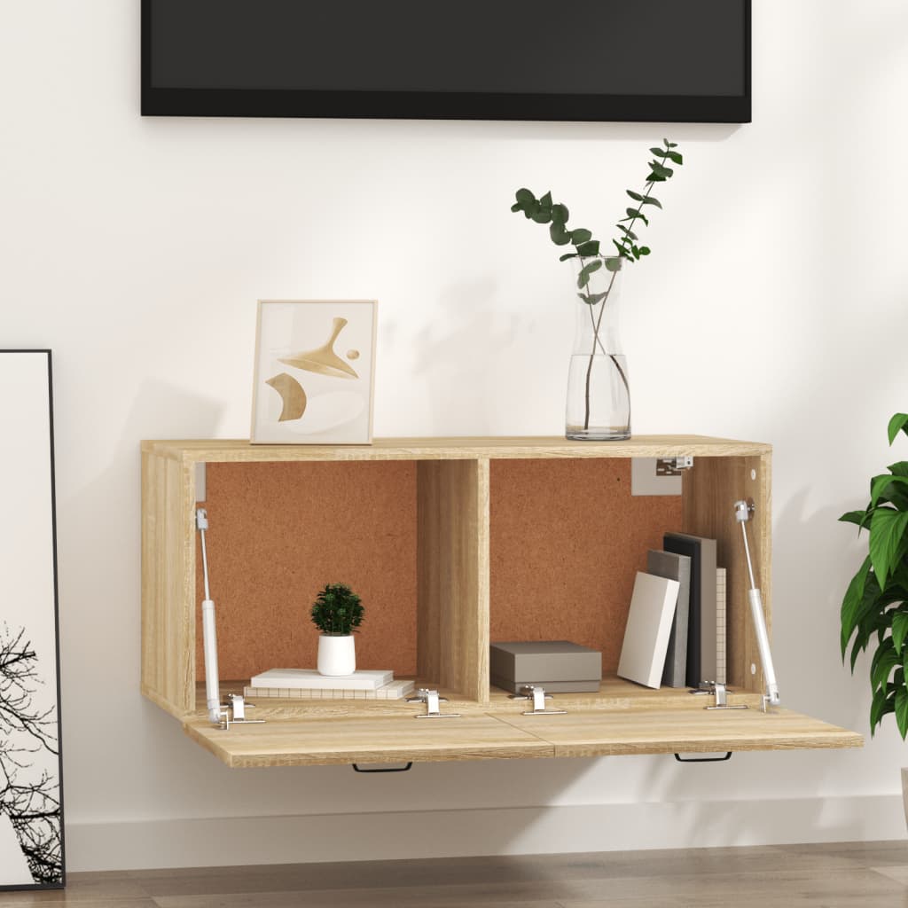 Wall Cabinet Sonoma Oak 80x36.5x35 cm Engineered Wood