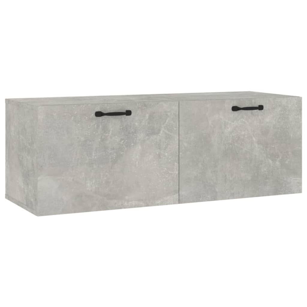 vidaXL Wall Cabinet Concrete Grey 100x36.5x35 cm Engineered Wood