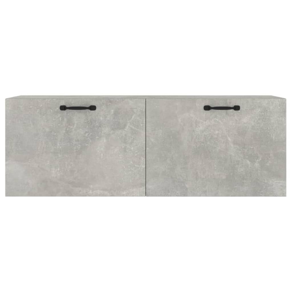 vidaXL Wall Cabinet Concrete Grey 100x36.5x35 cm Engineered Wood