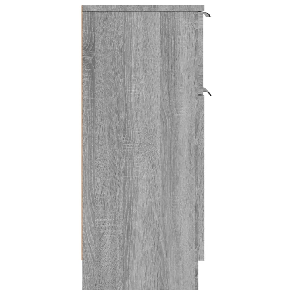 Sideboard Grey Sonoma 30x30x70 cm Engineered Wood