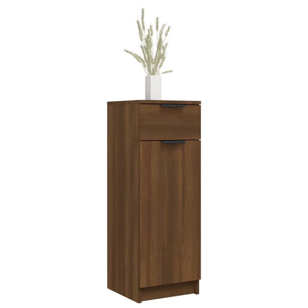 Meuble de salle de bain Chêne brun 32x34x90 cm Bois d'ingénierie