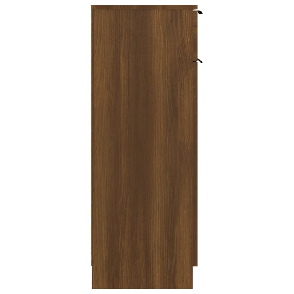 Meuble de salle de bain Chêne brun 32x34x90 cm Bois d'ingénierie