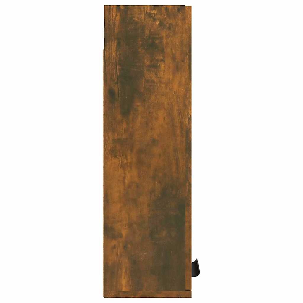Wall-mounted Bathroom Cabinet Smoked Oak 32x20x67 cm