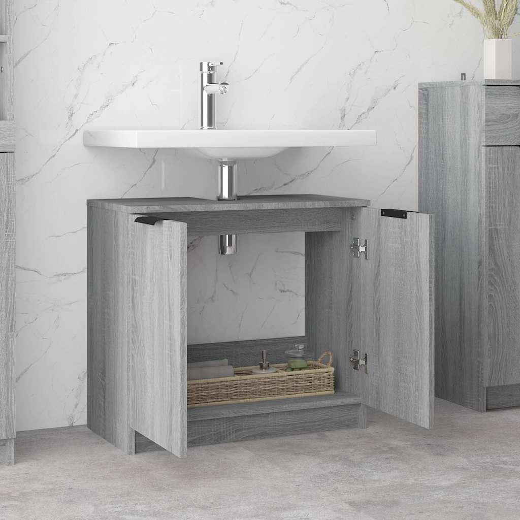 Bathroom Cabinet Grey Sonoma 64,5x33,5x59 cm Engineered Wood