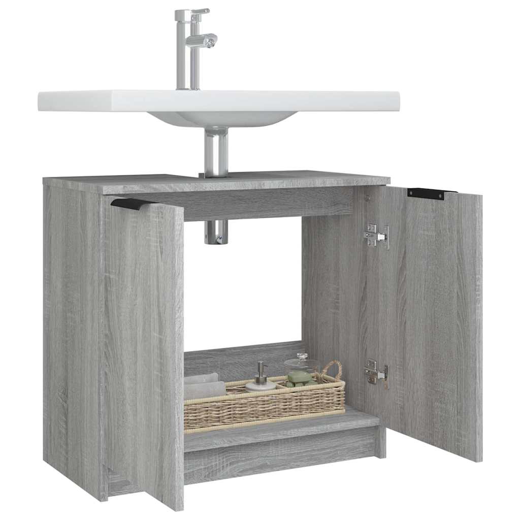 Bathroom Cabinet Grey Sonoma 64,5x33,5x59 cm Engineered Wood