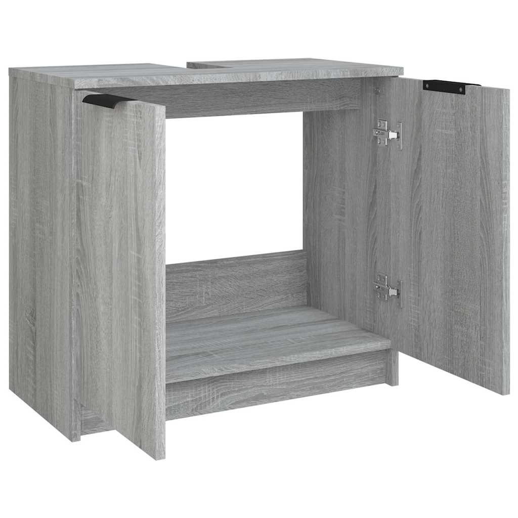Bathroom Cabinet Grey Sonoma 64,5x33,5x59 cm Engineered Wood