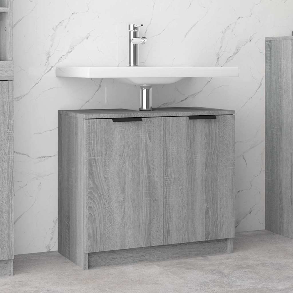 Bathroom Cabinet Grey Sonoma 64,5x33,5x59 cm Engineered Wood