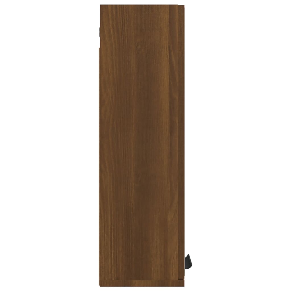 vidaXL Bathroom Mirror Cabinet Brown Oak 64x20x67 cm