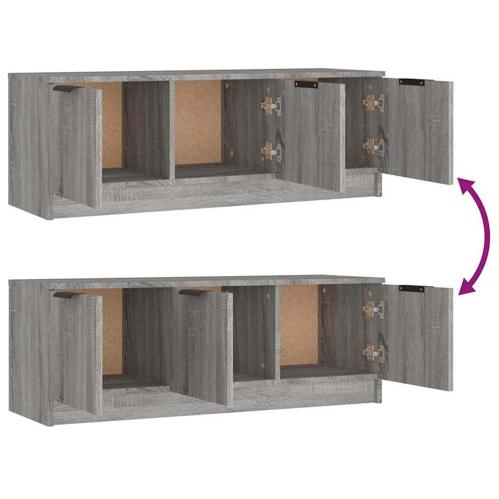 TV Cabinet Grey Sonoma 102x35x36,5 cm Engineered Wood
