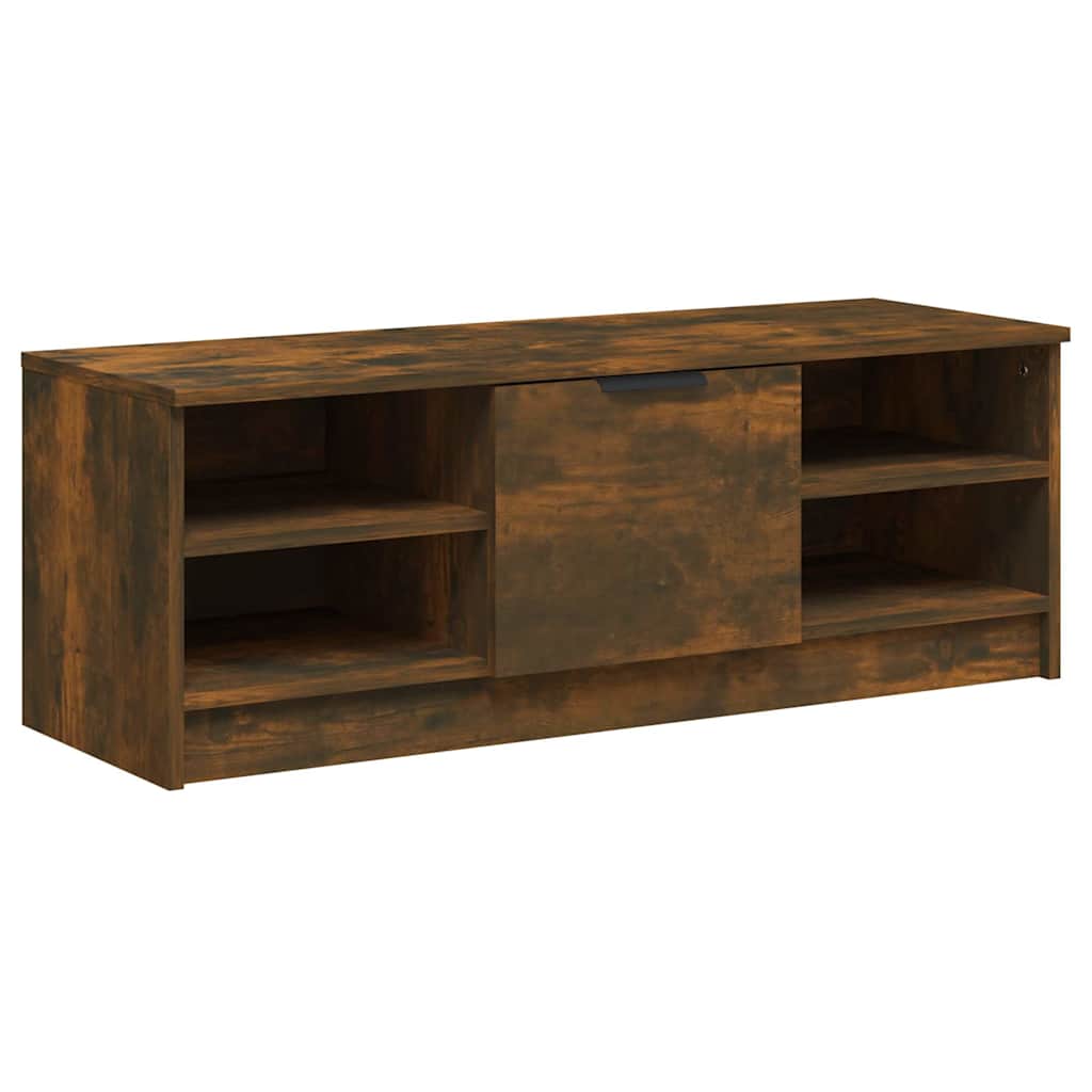 TV Cabinet Smoked Oak 102x35,5x36,5 cm Engineered Wood