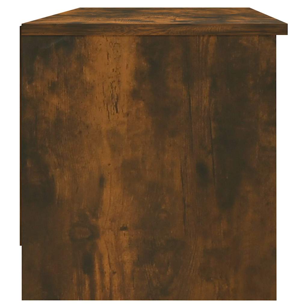 TV Cabinet Smoked Oak 102x35,5x36,5 cm Engineered Wood