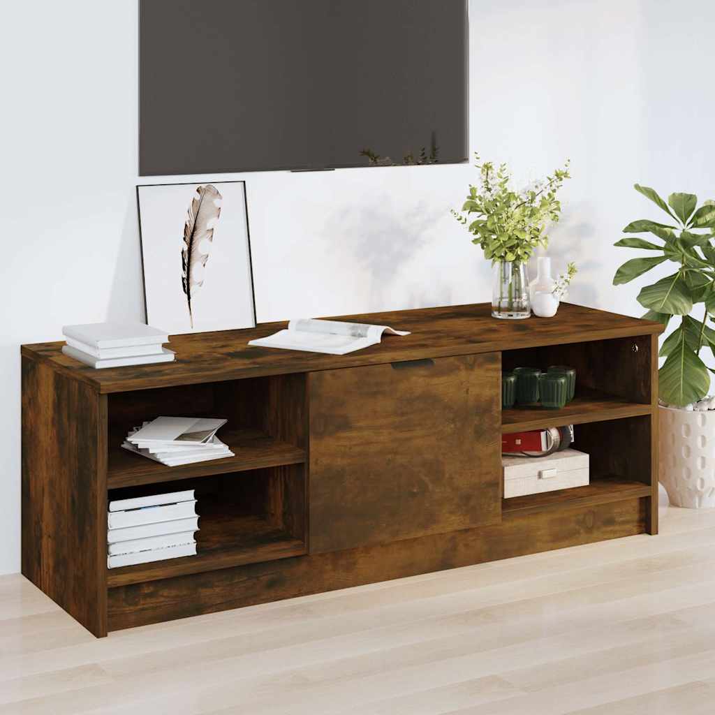 TV Cabinet Smoked Oak 102x35,5x36,5 cm Engineered Wood