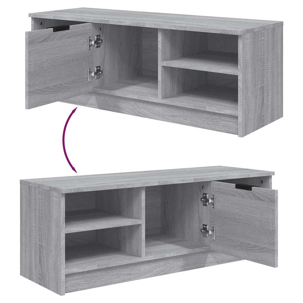 TV Cabinet Grey Sonoma 102x35,5x36,5 cm Engineered Wood