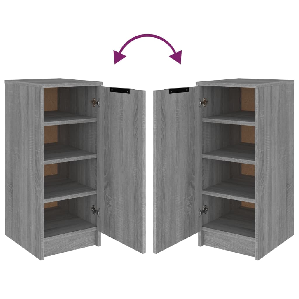 Shoe Cabinet Grey Sonoma 30x35x70 cm Engineered Wood