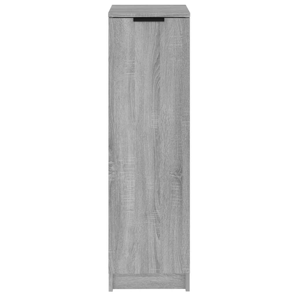 Shoe Cabinet Grey Sonoma 30x35x100 cm Engineered Wood