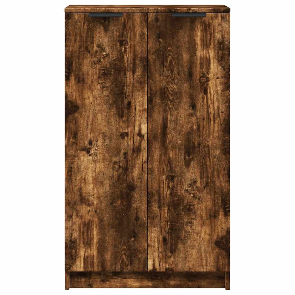 Shoe Cabinet Smoked Oak 59x35x100 cm Engineered Wood