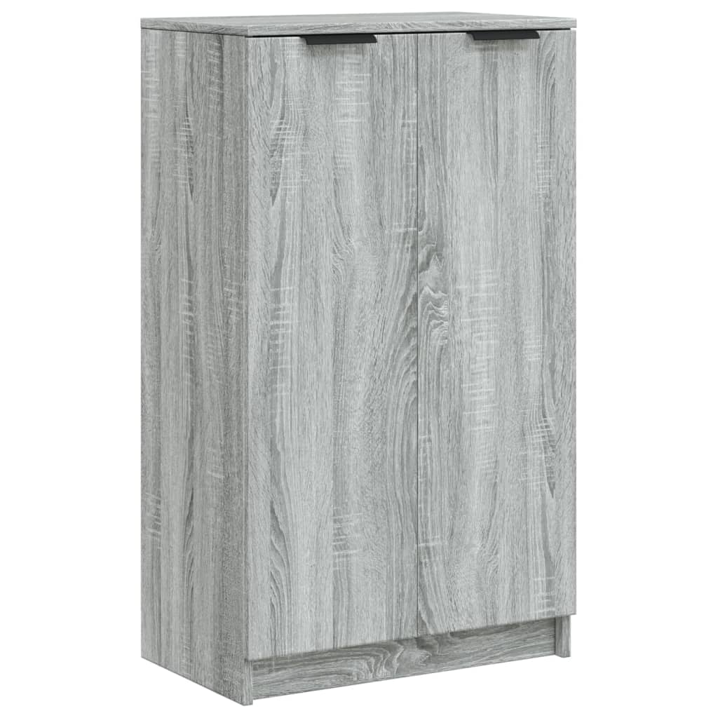 vidaXL Shoe Cabinet Grey Sonoma 59x35x100 cm Engineered Wood