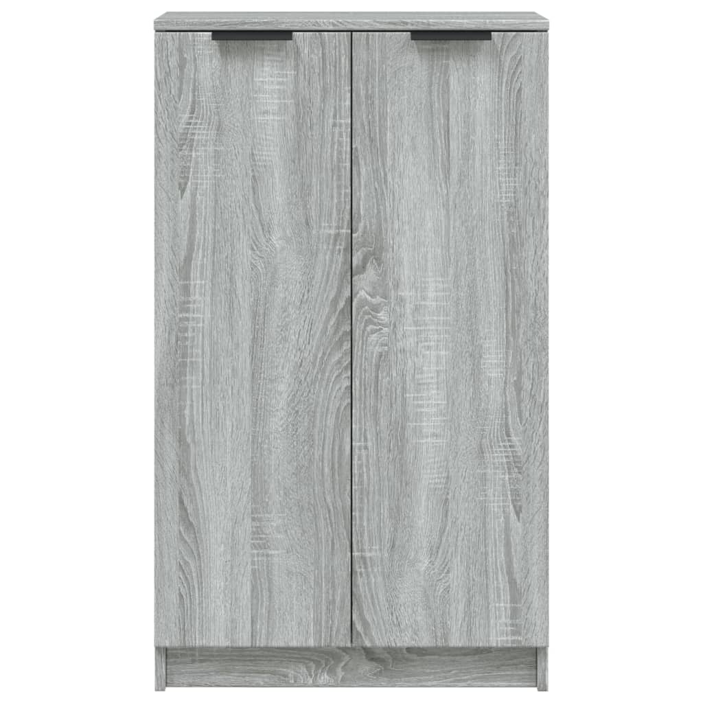 vidaXL Shoe Cabinet Grey Sonoma 59x35x100 cm Engineered Wood