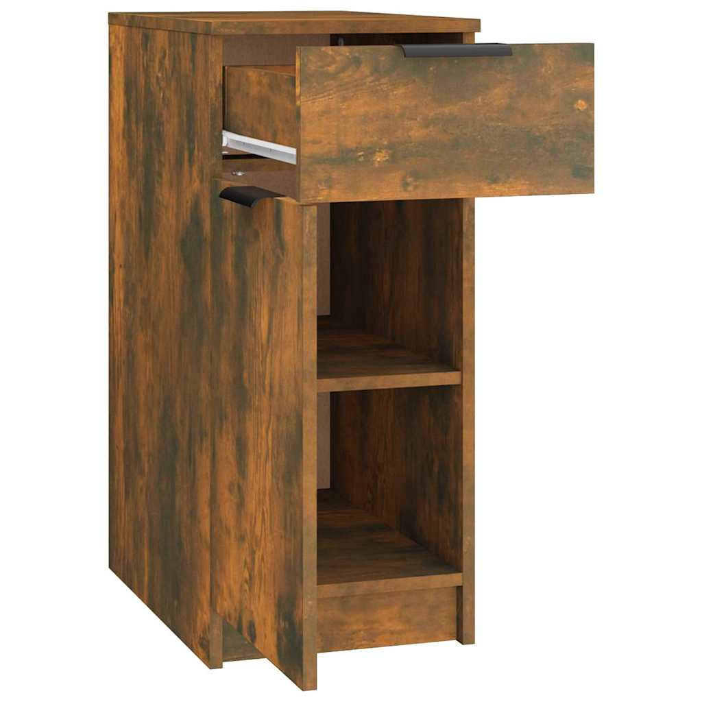 Desk Cabinet Smoked Oak 33,5x50x75 cm Engineered Wood