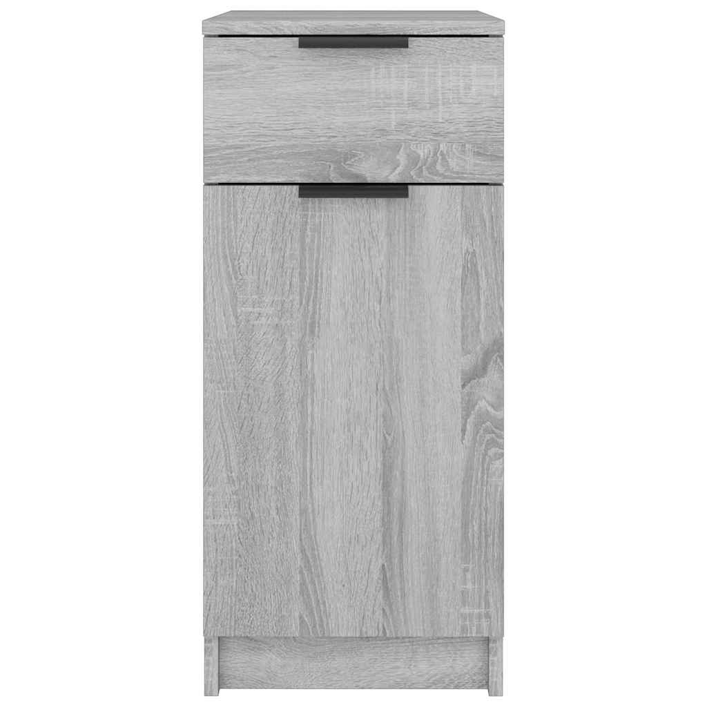 Desk Cabinet Grey Sonoma 33,5x50x75 cm Engineered Wood