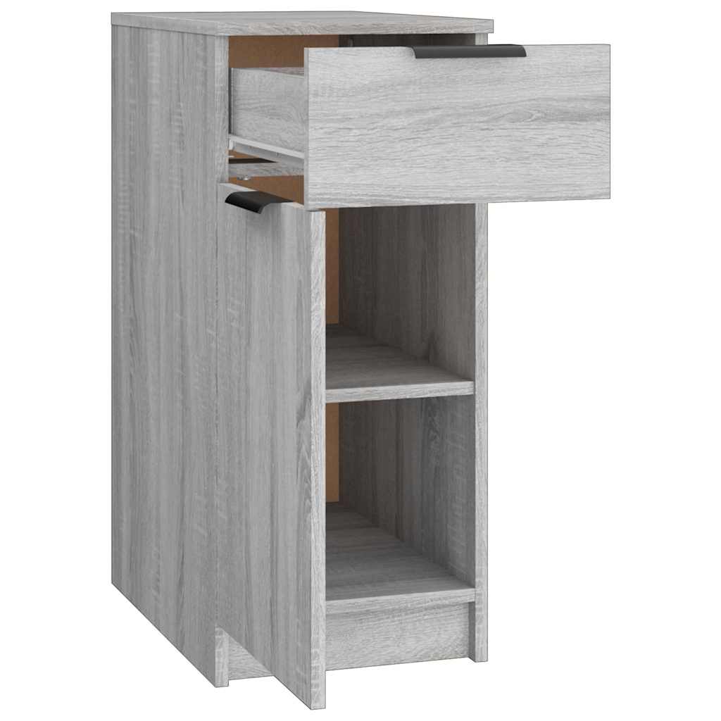 Desk Cabinet Grey Sonoma 33,5x50x75 cm Engineered Wood