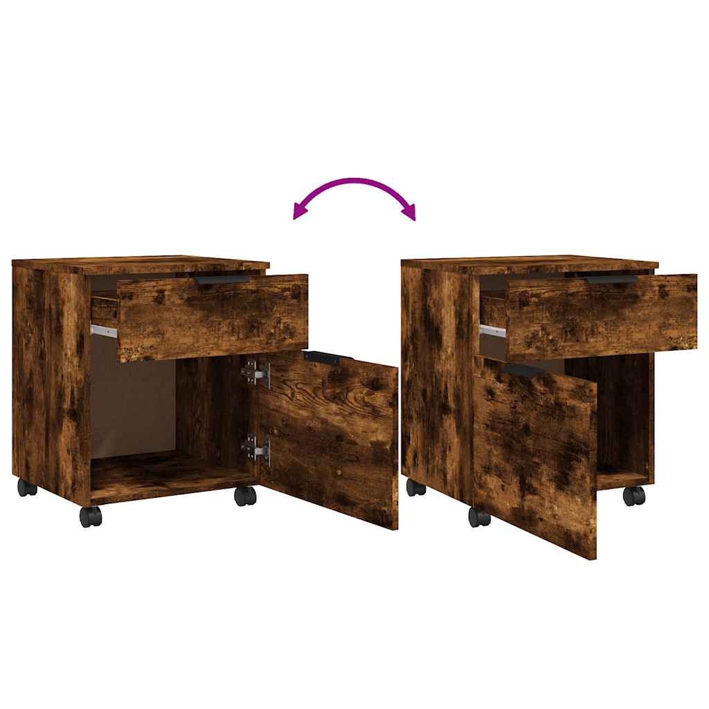 File Cabinet | Smoked Oak | Engineered Wood | Regular