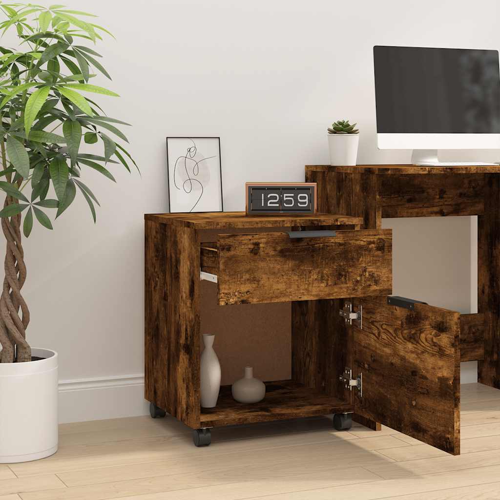 File Cabinet | Smoked Oak | Engineered Wood | Regular