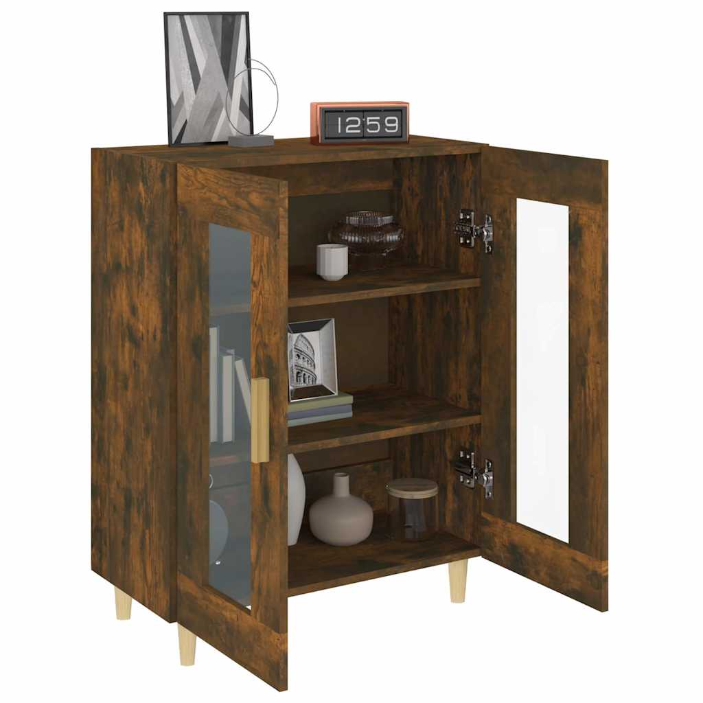 Sideboard Smoked Oak 69,5x34x90 cm Engineered Wood