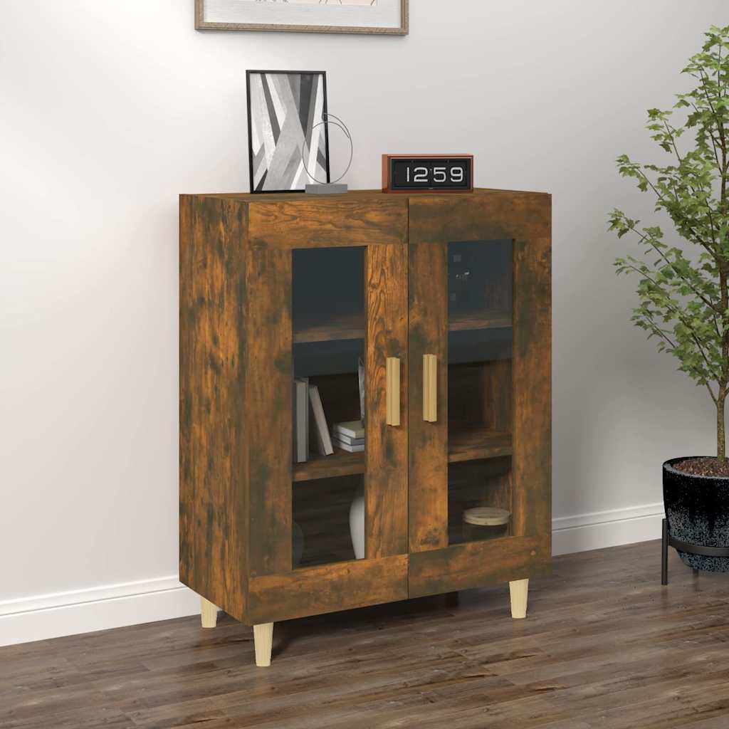 Sideboard Smoked Oak 69,5x34x90 cm Engineered Wood
