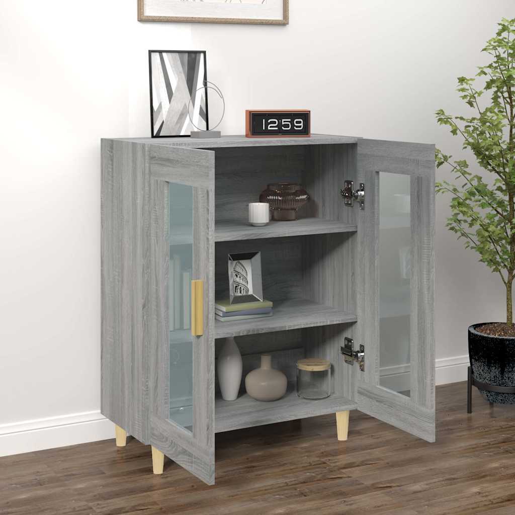 Sideboard Grey Sonoma 69,5x34x90 cm Engineered Wood