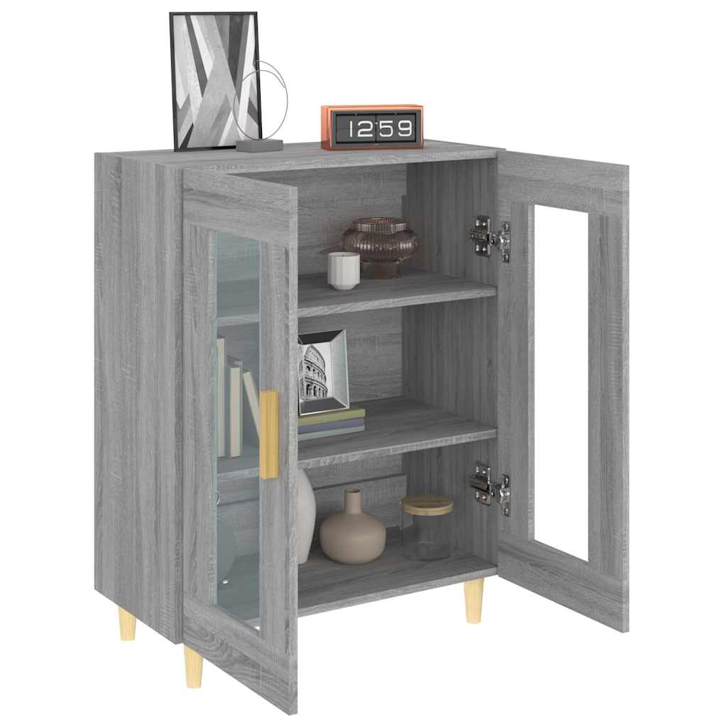 Sideboard Grey Sonoma 69,5x34x90 cm Engineered Wood