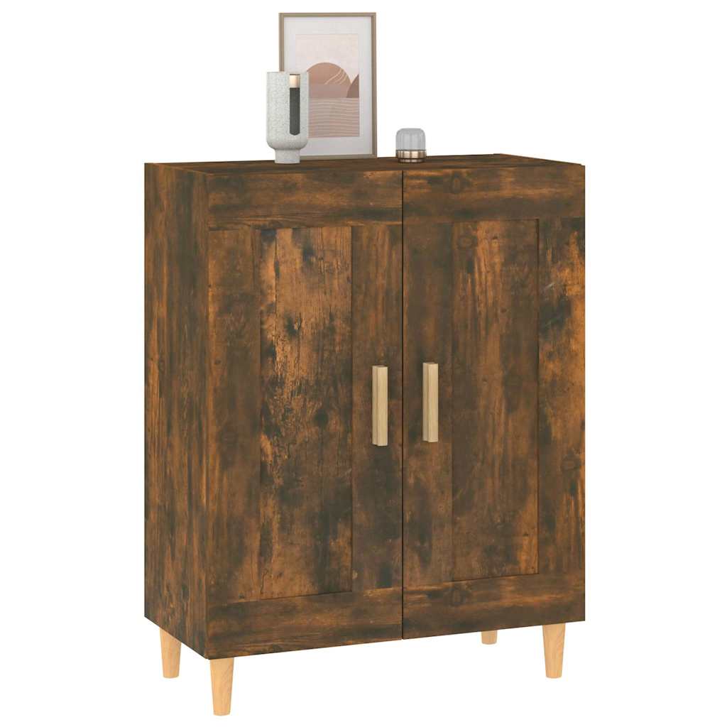817339 vidaXL Sideboard Smoked Oak 69,5x34x90 cm Engineered Wood