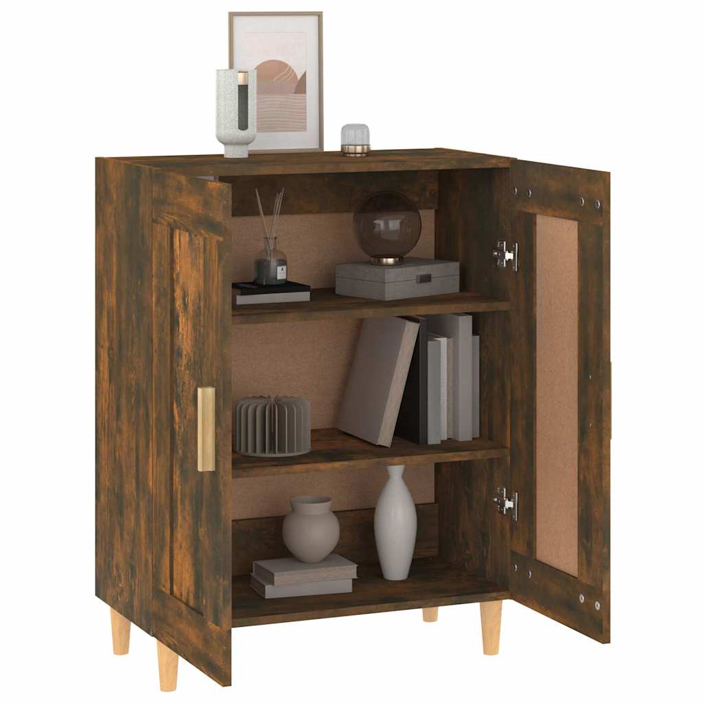 817339 vidaXL Sideboard Smoked Oak 69,5x34x90 cm Engineered Wood
