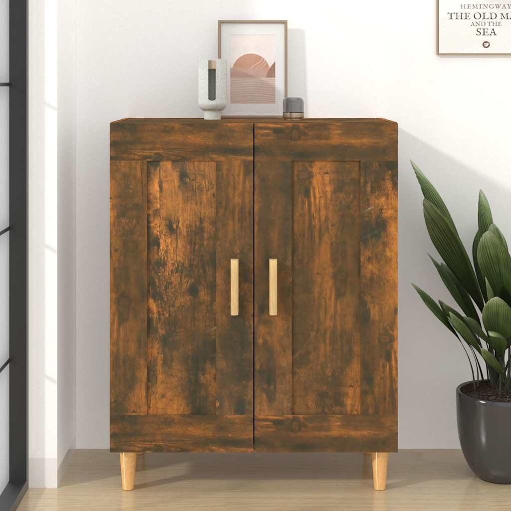 817339 vidaXL Sideboard Smoked Oak 69,5x34x90 cm Engineered Wood