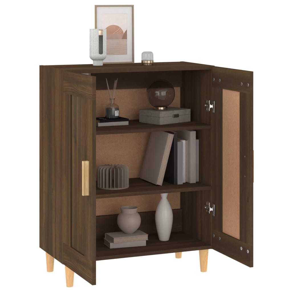 Sideboard Brown Oak 69.5x34x90 cm Engineered Wood