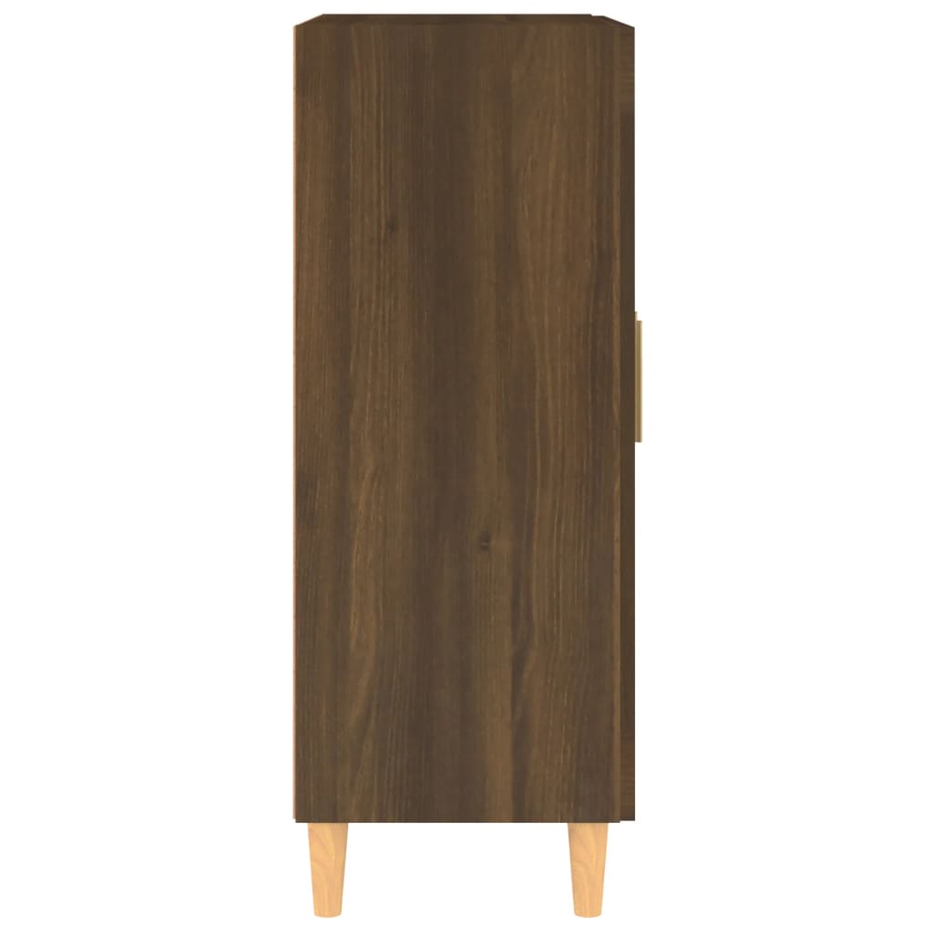 Sideboard Brown Oak 69.5x34x90 cm Engineered Wood