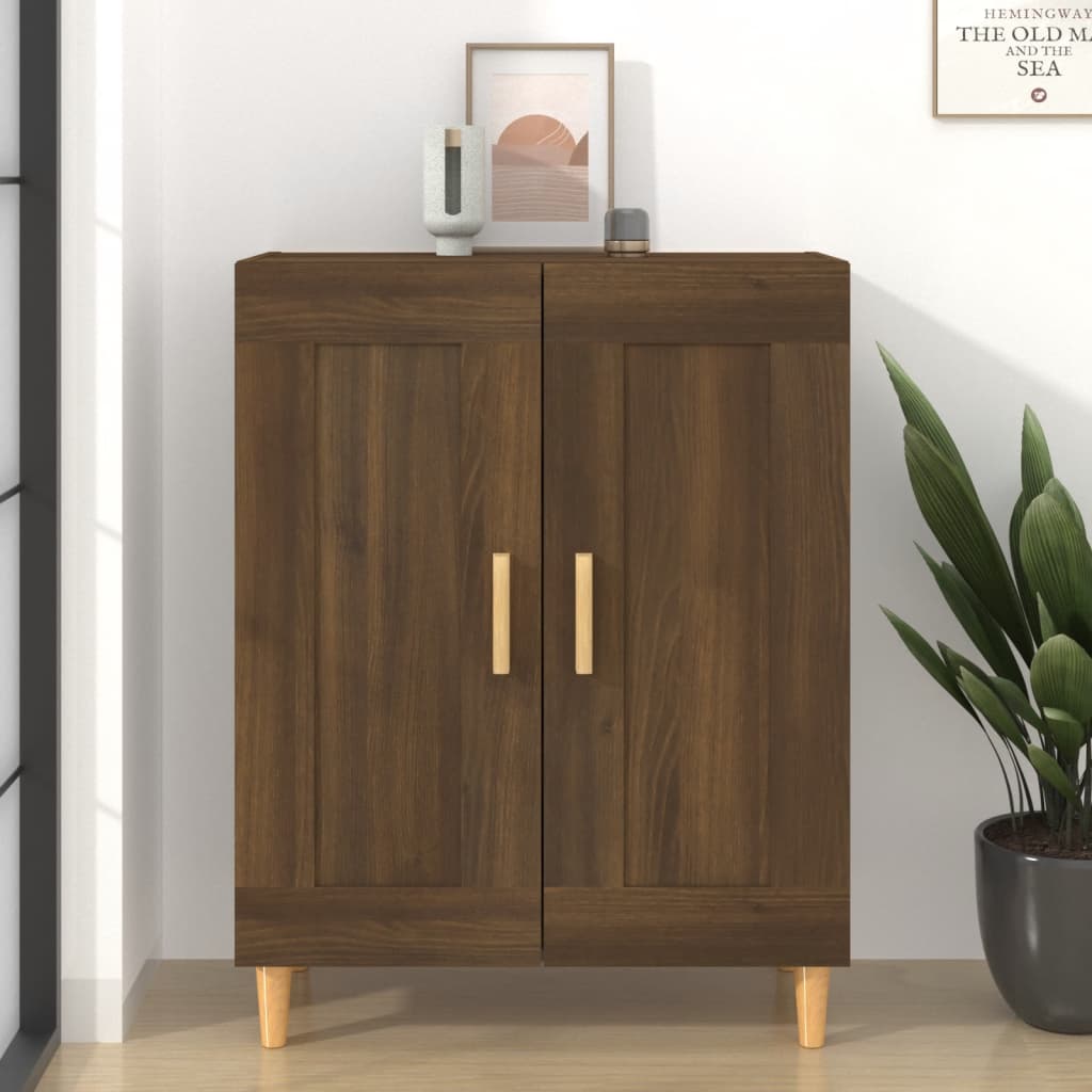 Sideboard Brown Oak 69.5x34x90 cm Engineered Wood
