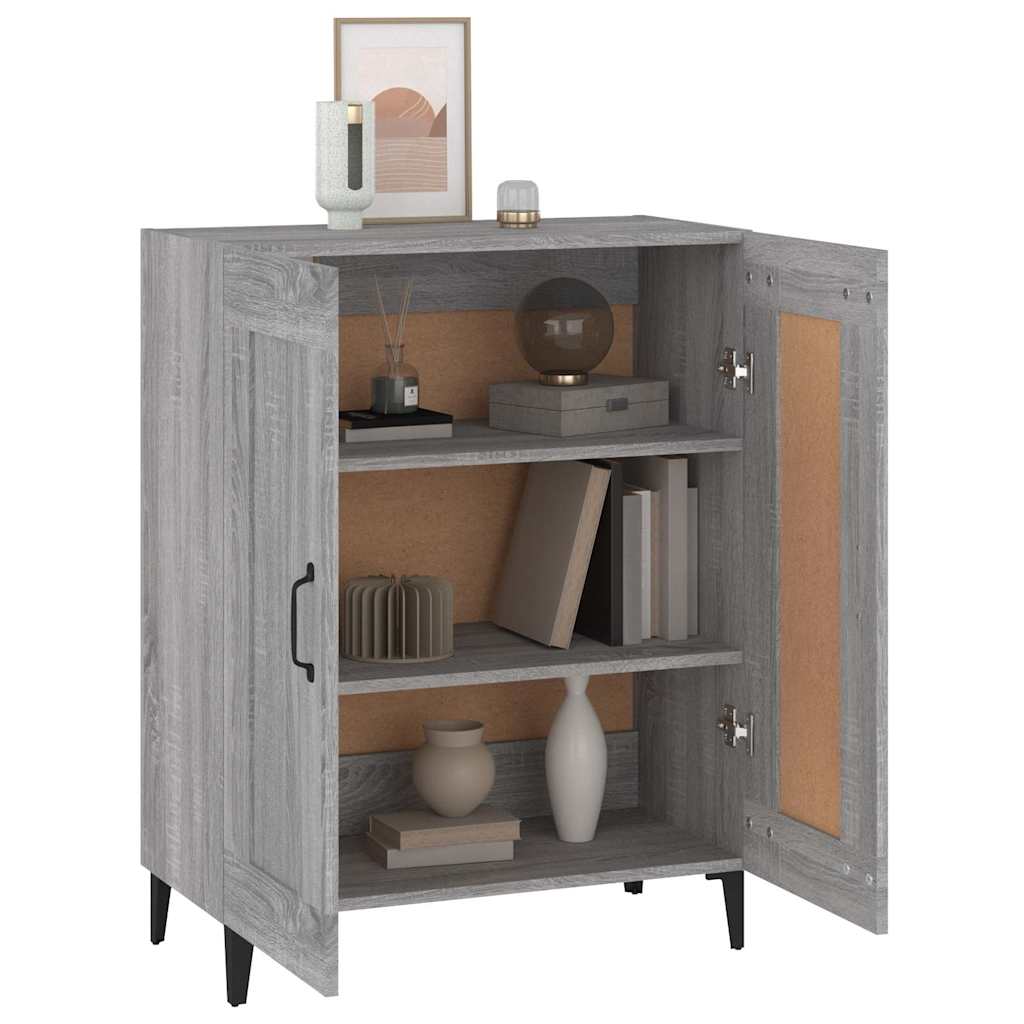 Sideboard Grey Sonoma 69,5x34x90 cm Engineered Wood