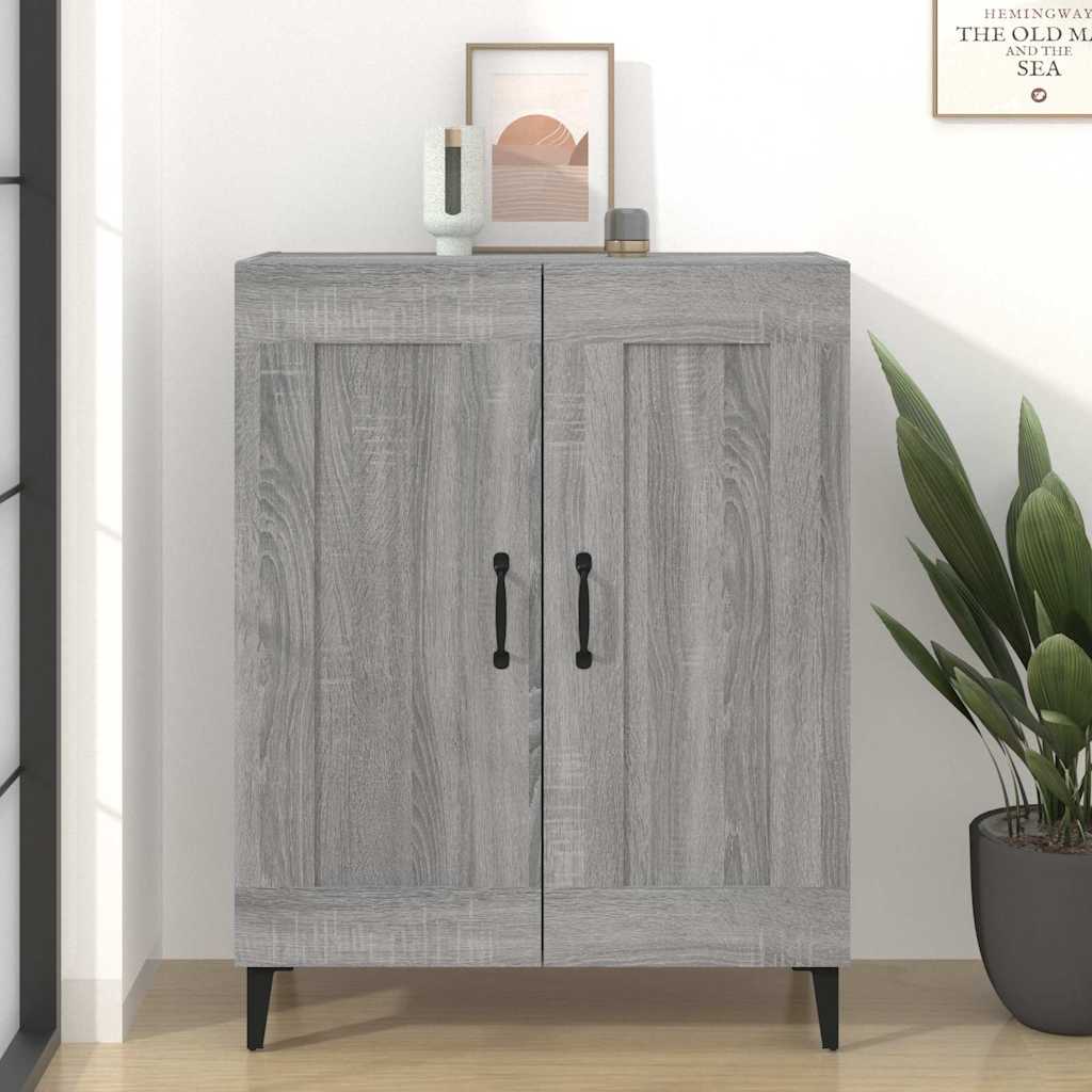 Sideboard Grey Sonoma 69,5x34x90 cm Engineered Wood