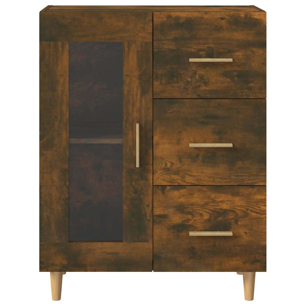 Sideboard Smoked Oak 69,5x34x90 cm Engineered Wood