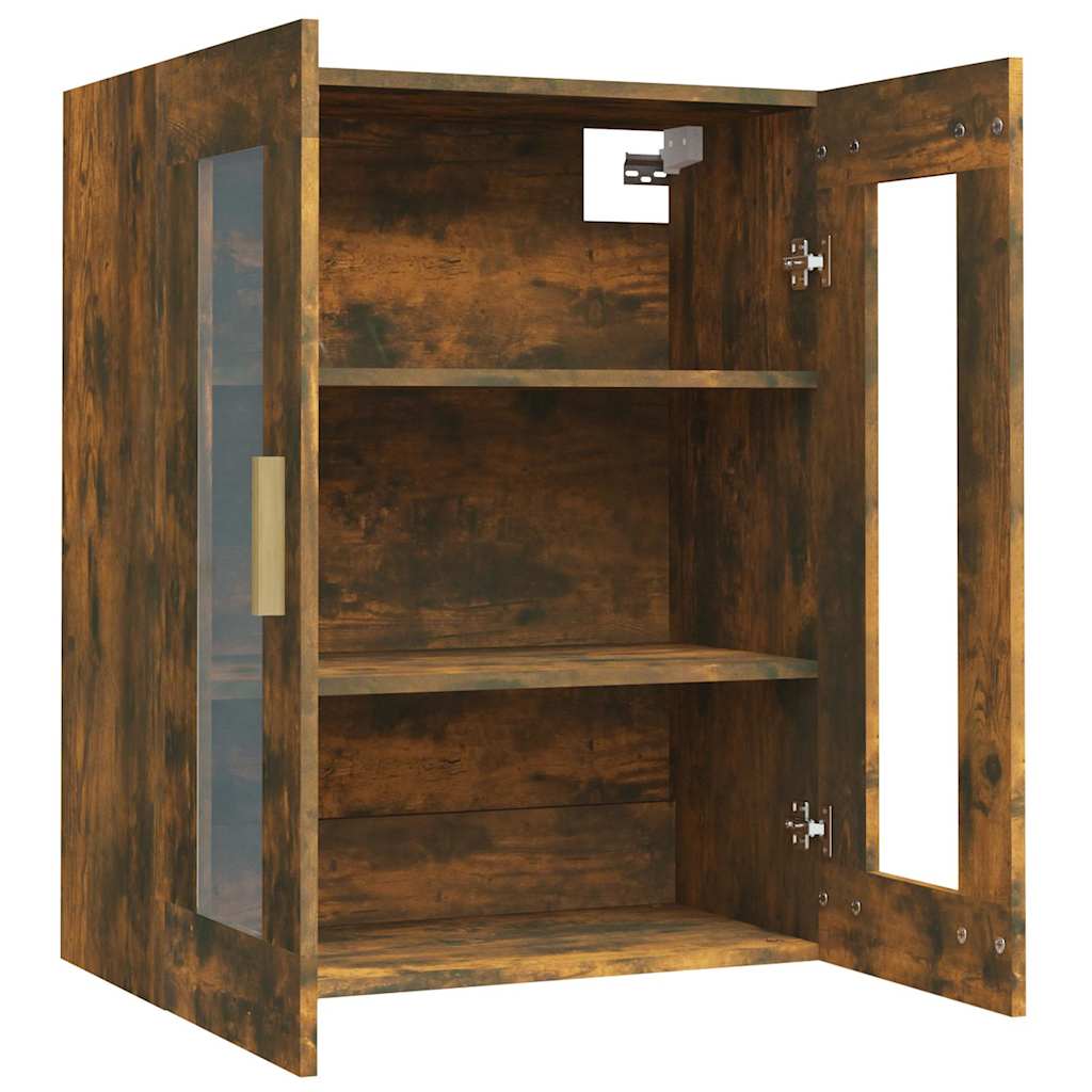 Hanging Wall Cabinet Smoked Oak 69,5x34x90 cm