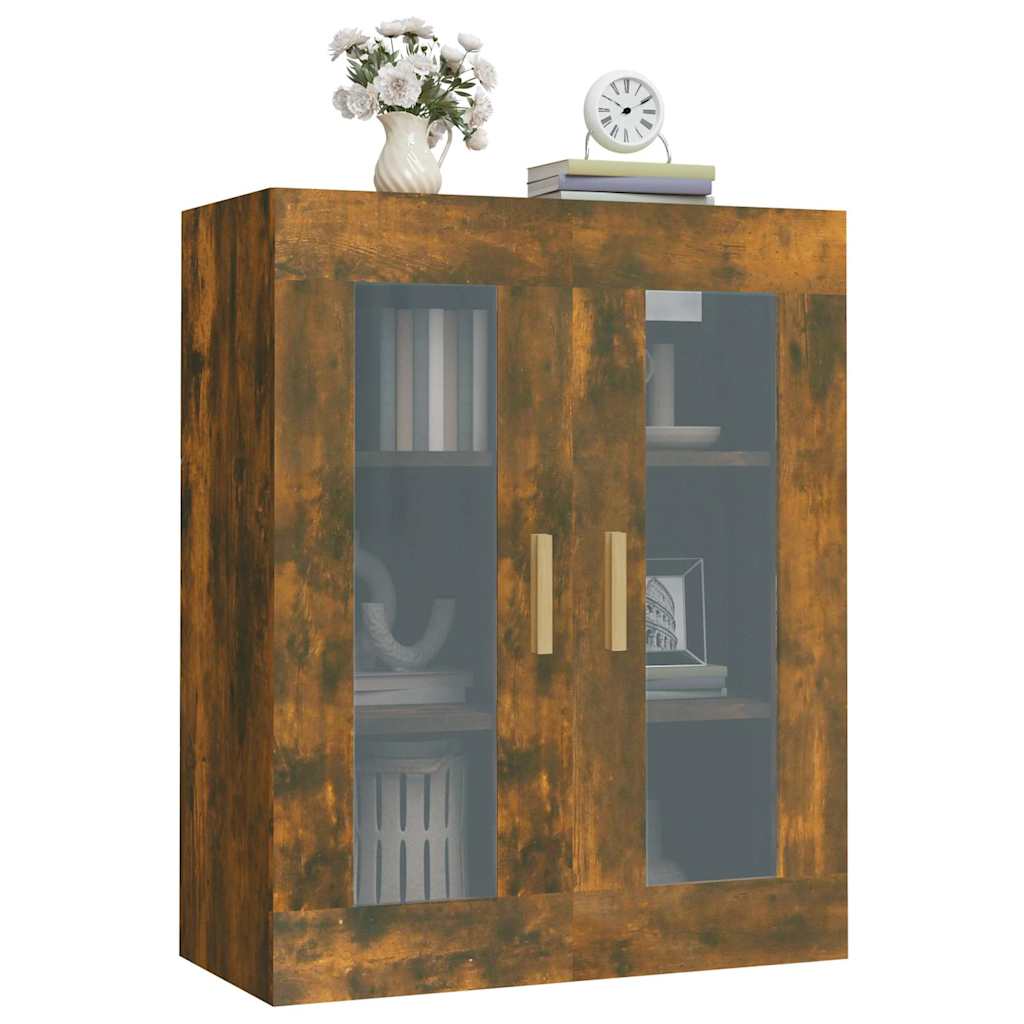 Hanging Wall Cabinet Smoked Oak 69,5x34x90 cm