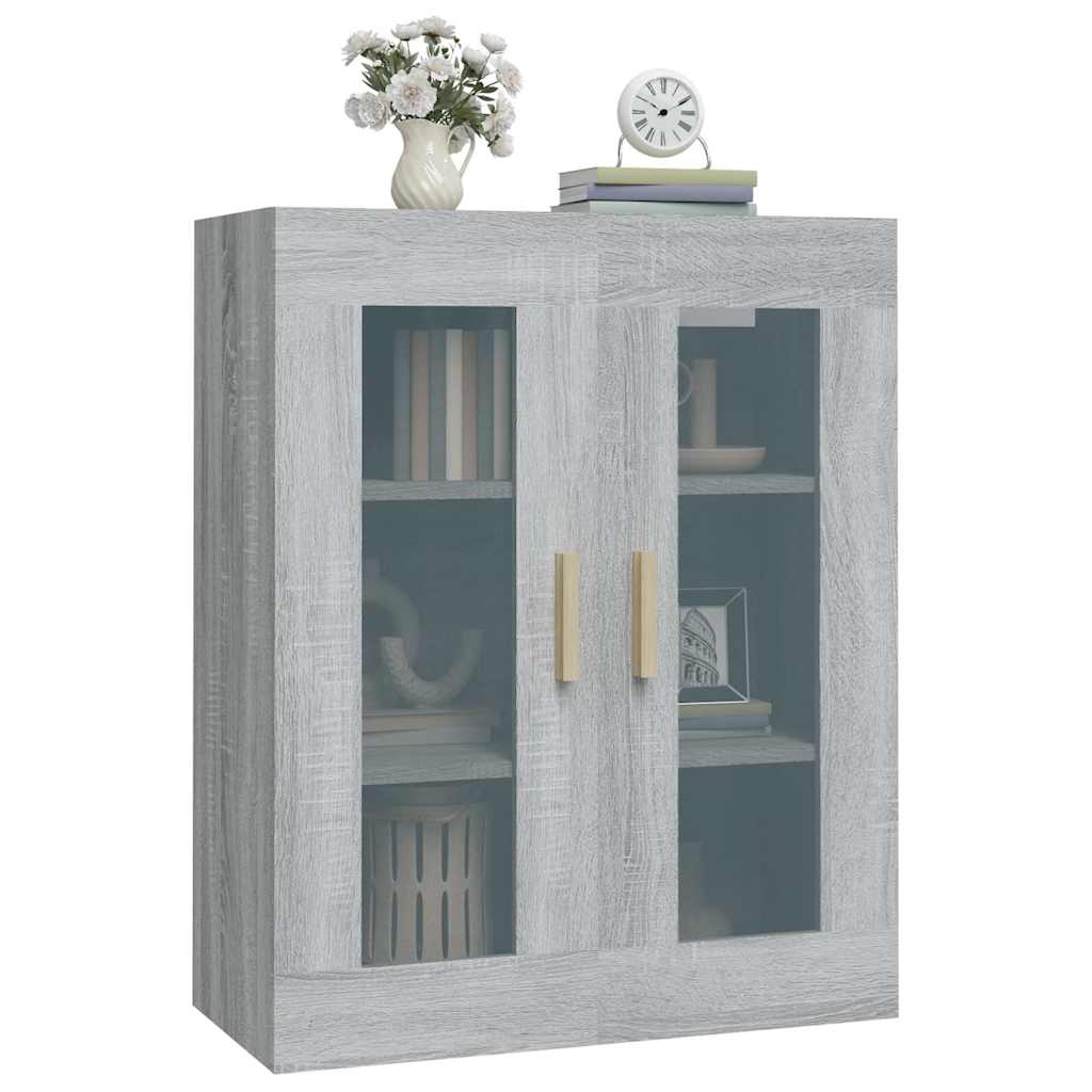 Hanging Wall Cabinet Grey Sonoma 69,5x34x90 cm