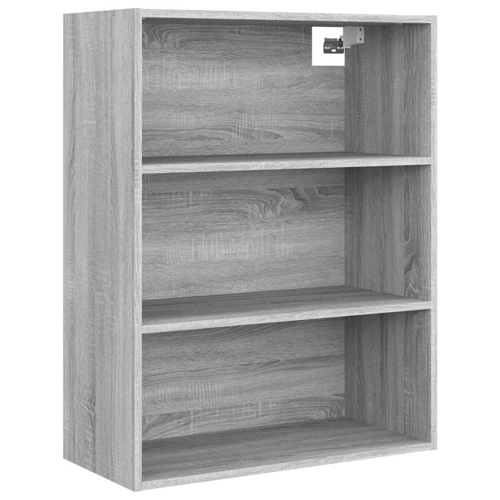 817400 vidaXL Hanging Wall Cabinet Grey Sonoma 69,5x32,5x90 cm