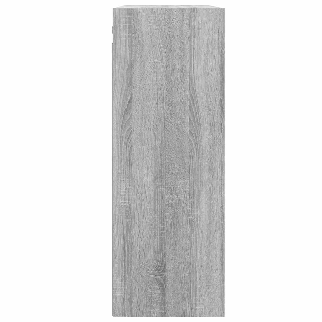 817400 vidaXL Hanging Wall Cabinet Grey Sonoma 69,5x32,5x90 cm